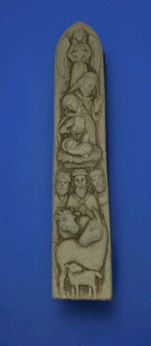 Carruth studio nativity - studio, wall